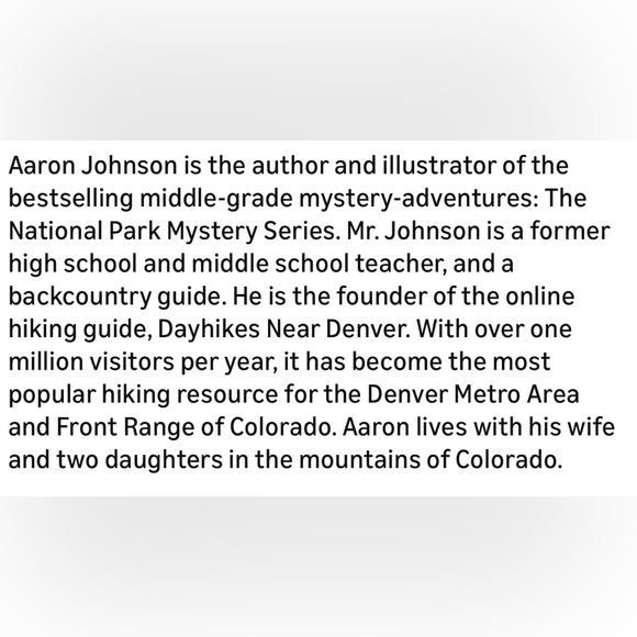 National Park Mystery Series Book 1 - Mystery in Rocky Mountain National Park - Picture 4 of 4